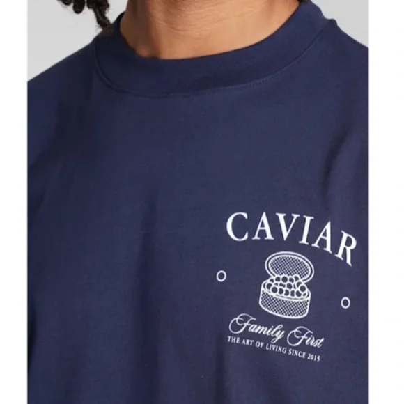 Family First Milano Caviar Print Tee Crewneck T Shirt - Picture 2 of 10